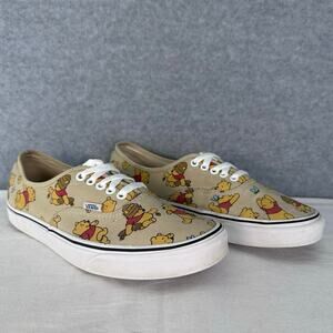 RARE Vans Winnie the Pooh Womens 10 Mens 8.5 Sneakers Disney Classic Neutral